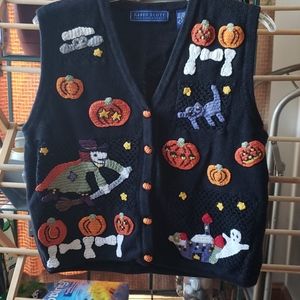 Karen Scott Halloween Sweater sz Small
